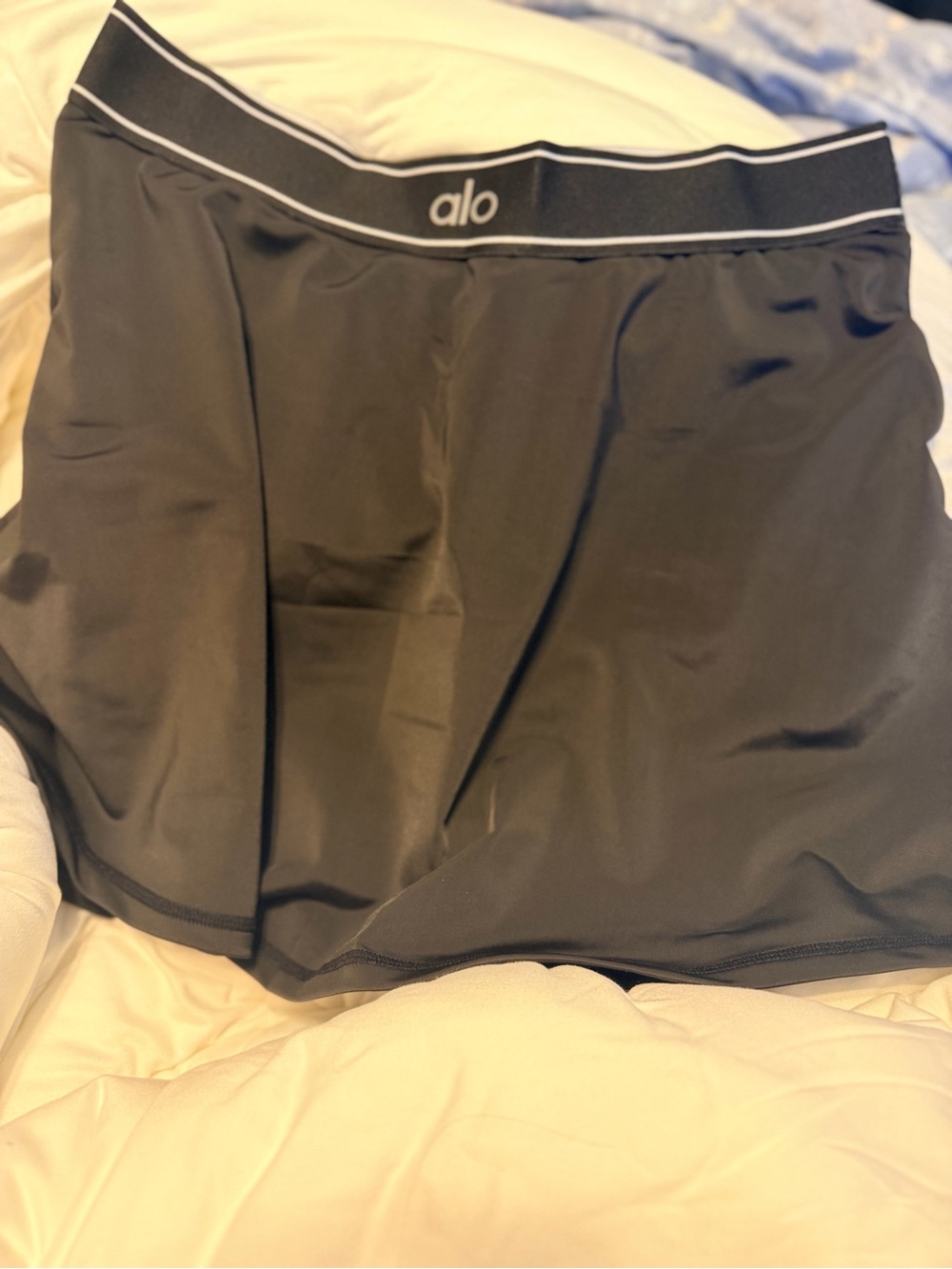 Alo Black Athletic Mini Skirt with Performance Waistband